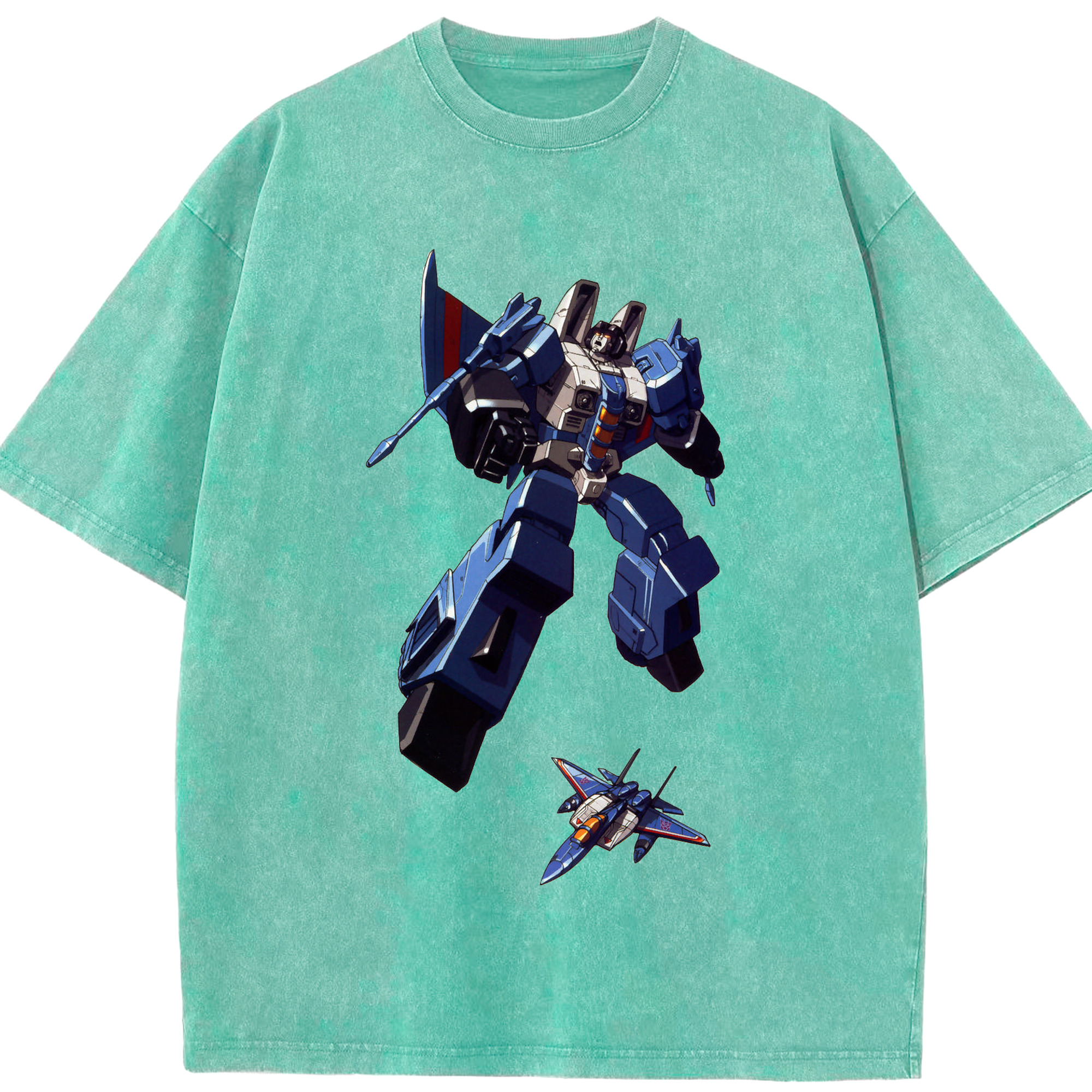 （画像用）  綿100% ヴィンテージ風 半袖Tシャツ（フロントプリント）